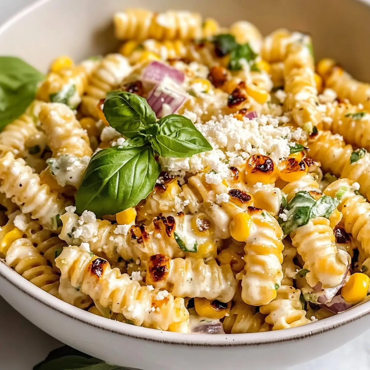 Creamy Street Corn Pasta Salad