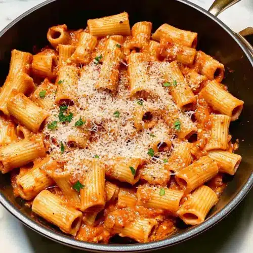 Creamy Tomato Rigatoni Pasta