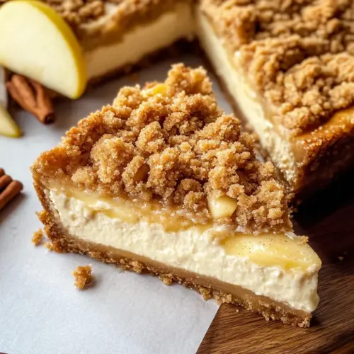 Apple Crumble Cheesecake