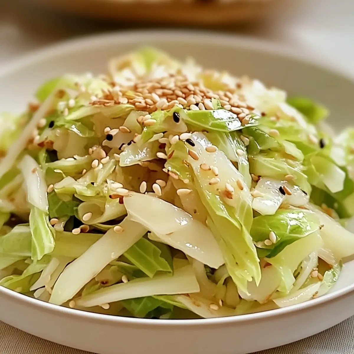 Ginger Sesame Cabbage