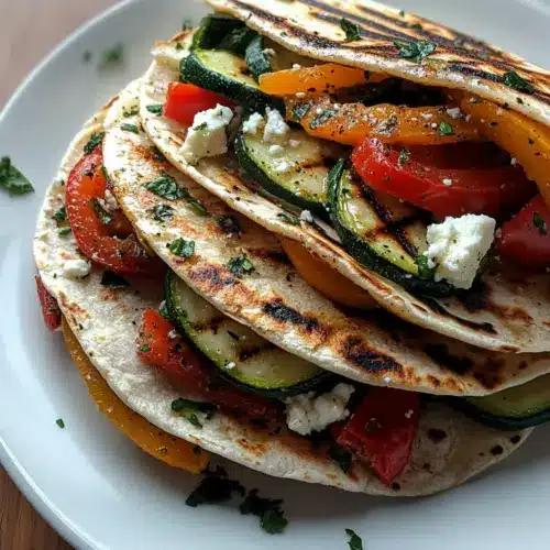 Grilled Mediterranean Veggie Quesadillas