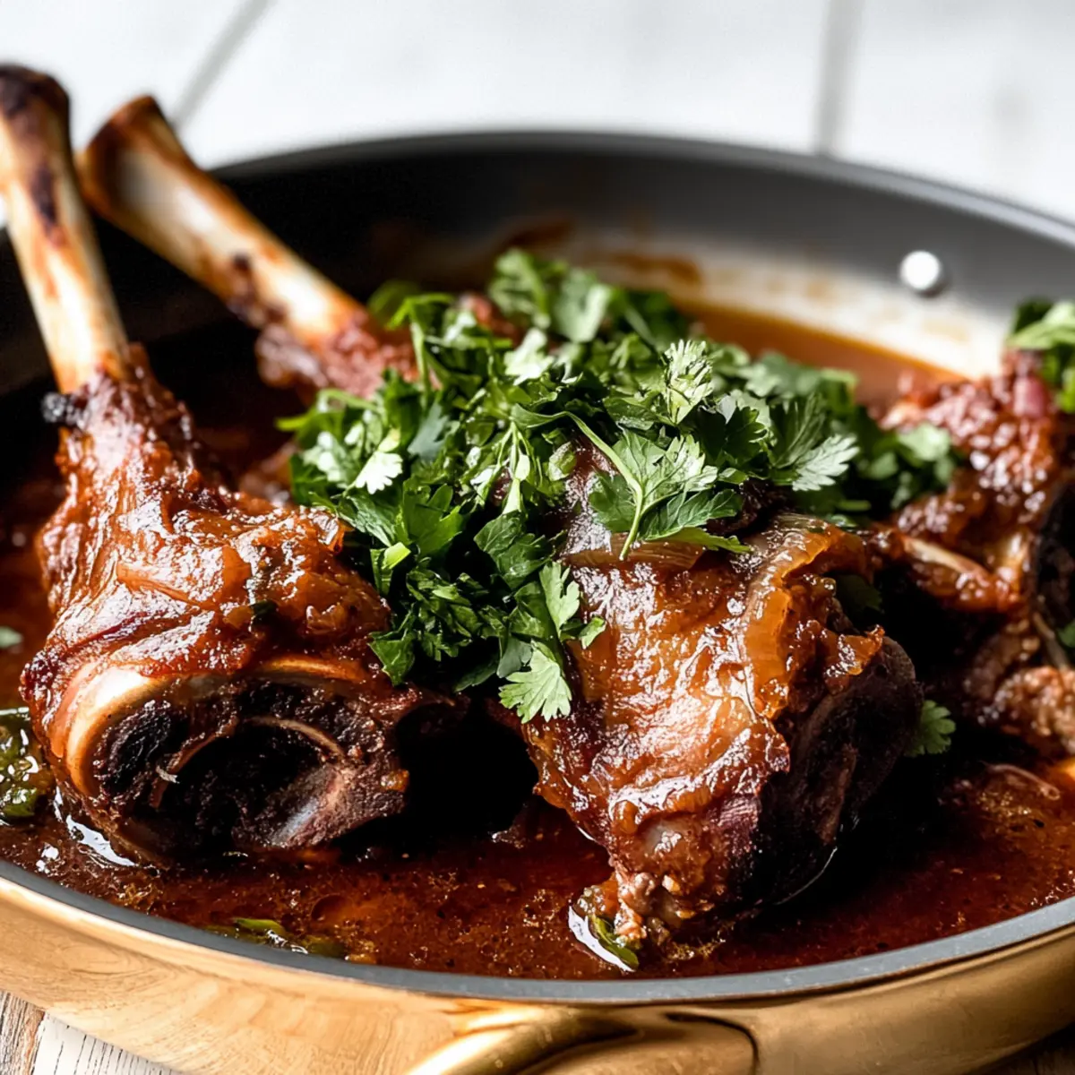 Braised Moroccan-Spiced Lamb Shanks