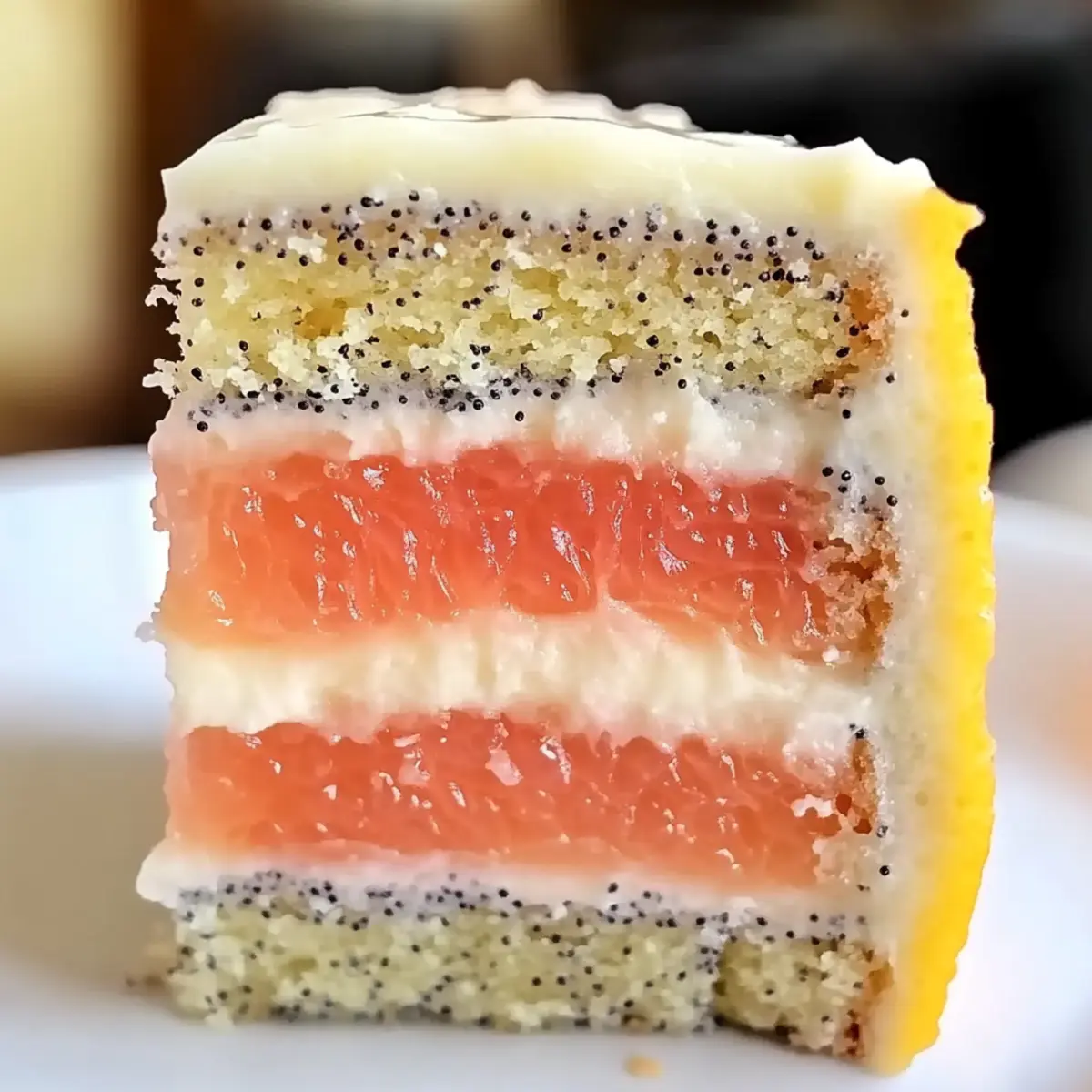 Grapefruit Poppy Seed Cake
