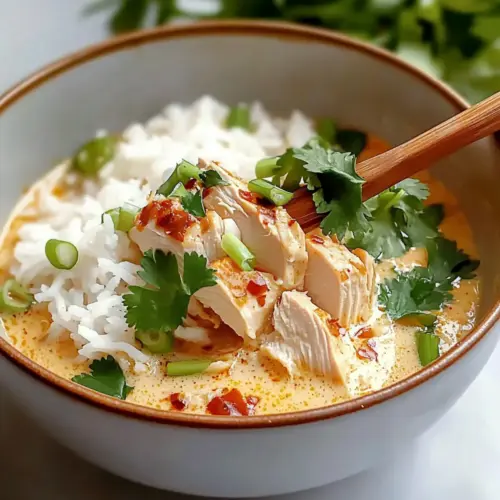 Savory Coconut Chicken Brothy Rice