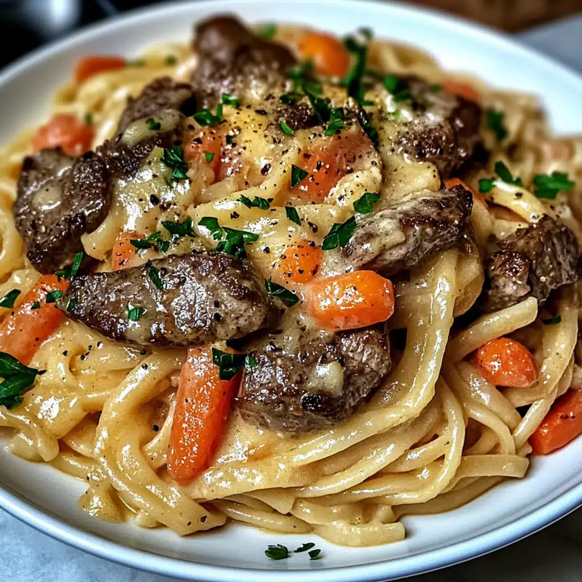 Cowboy Butter Steak Linguine