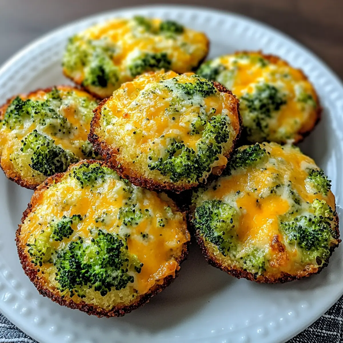 Low Carb Broccoli Cheese Rounds