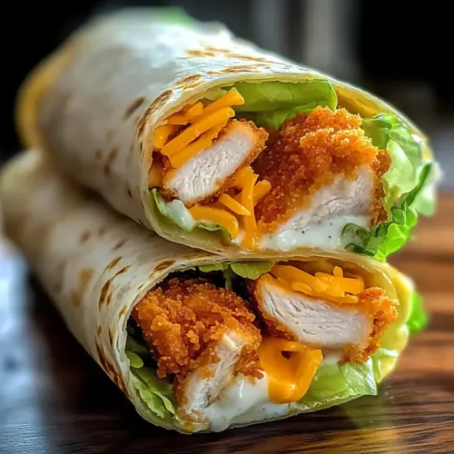 Crispy Chicken Ranch Snack Wrap
