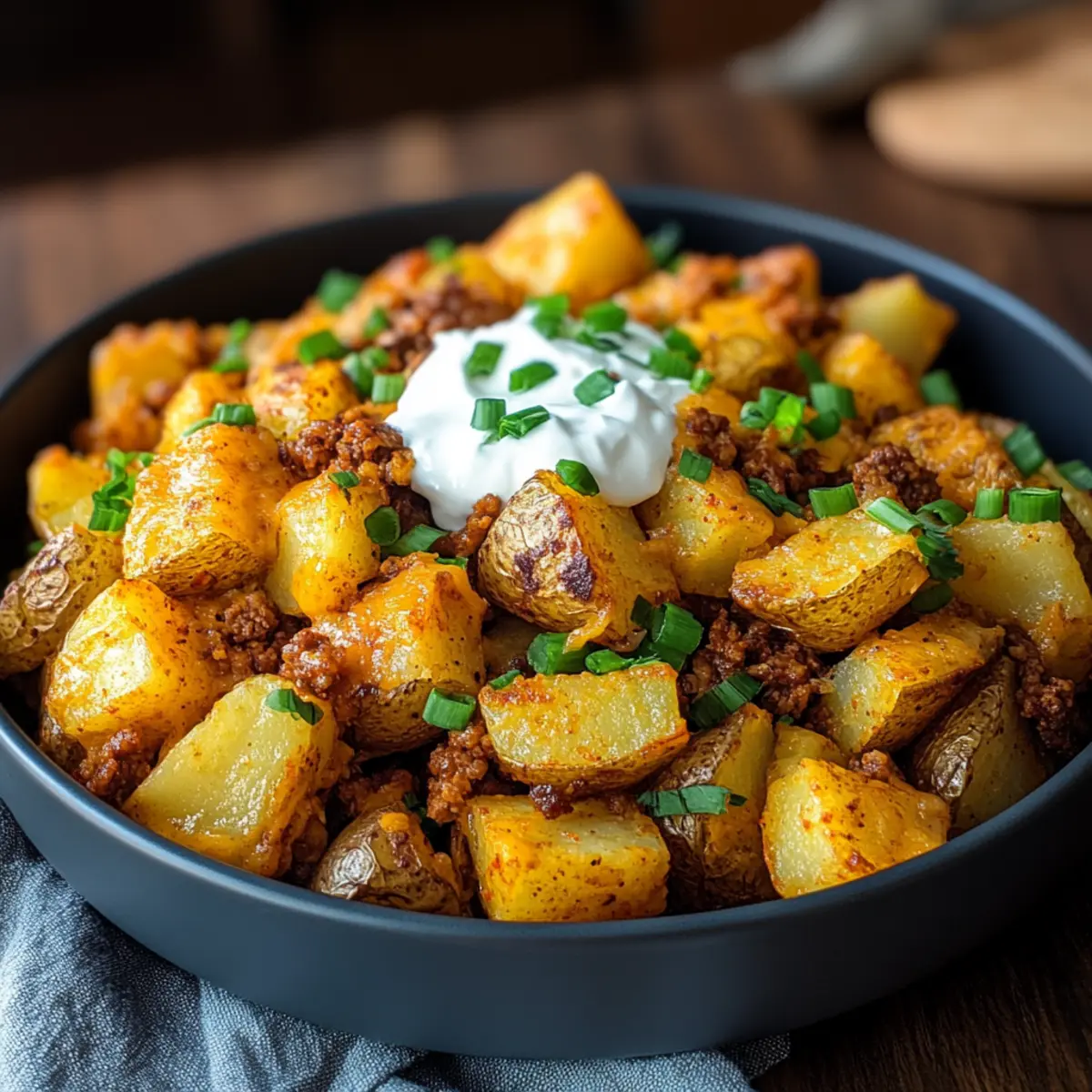 Cheesy Taco Potatoes