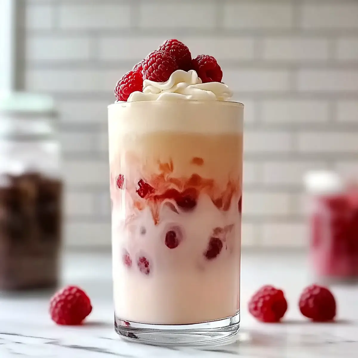Vanilla Raspberry Iced Latte
