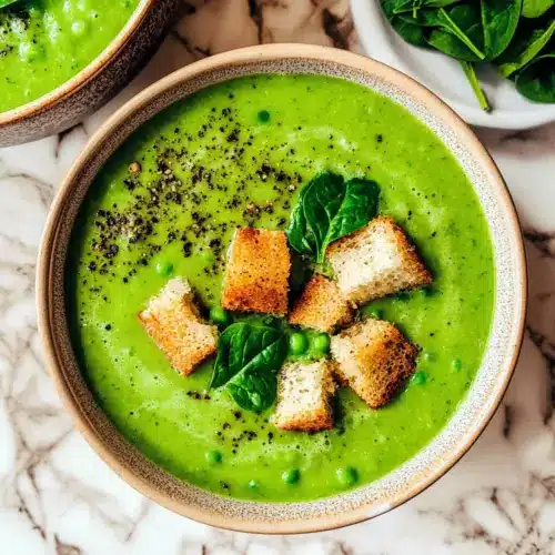 Easiest Frozen Pea Soup