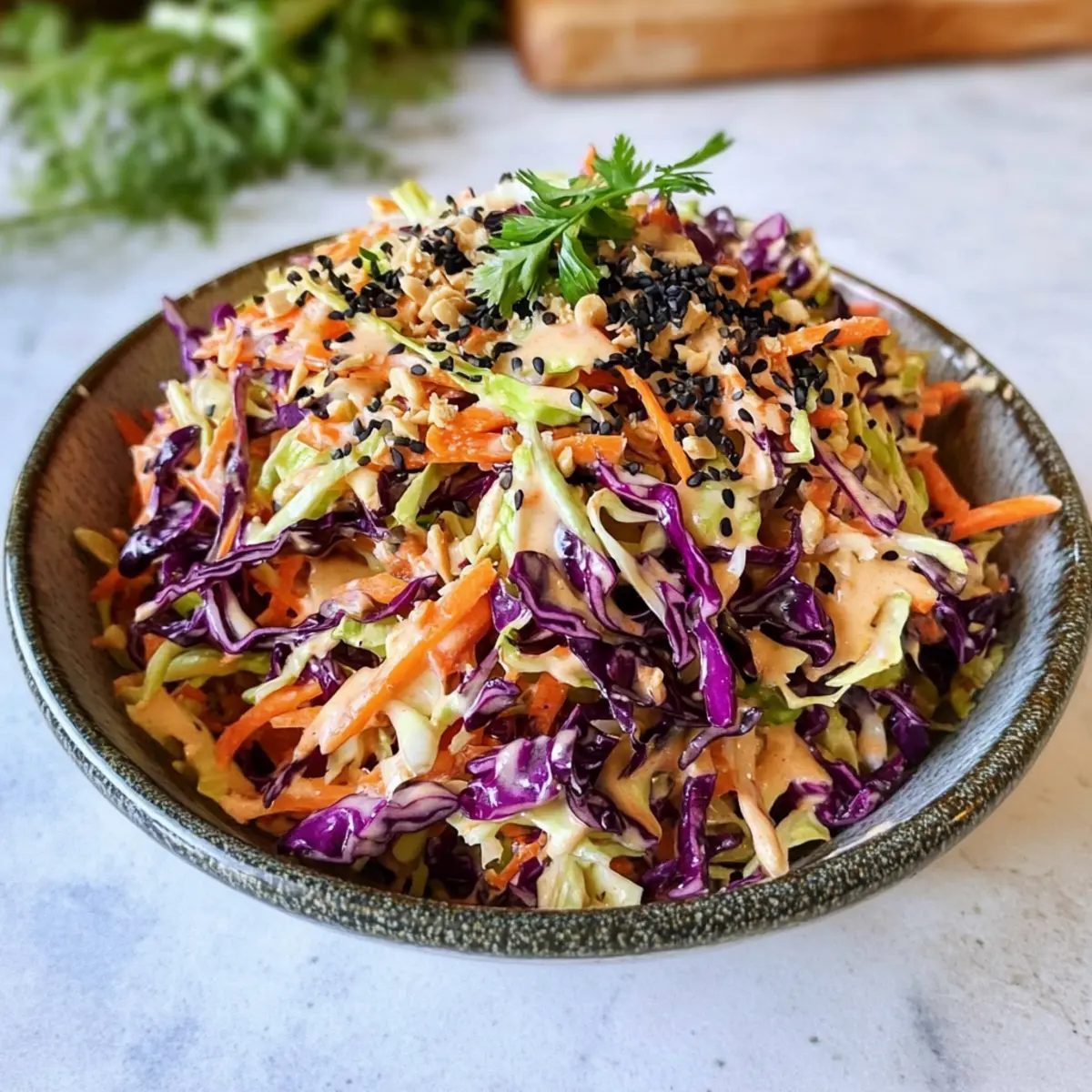Asian Peanut Slaw Recipe