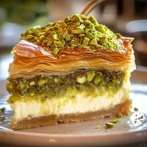 Baklava Pistachio Cheesecake