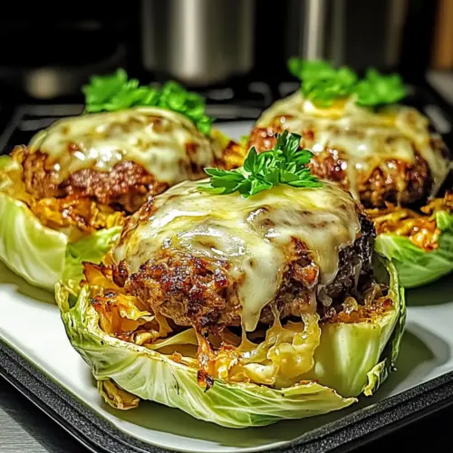 Oven-Baked Cabbage Burgers