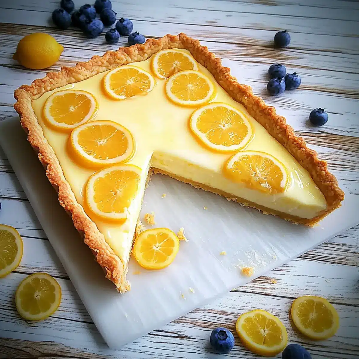 Italian Lemon Mascarpone Tart Bliss