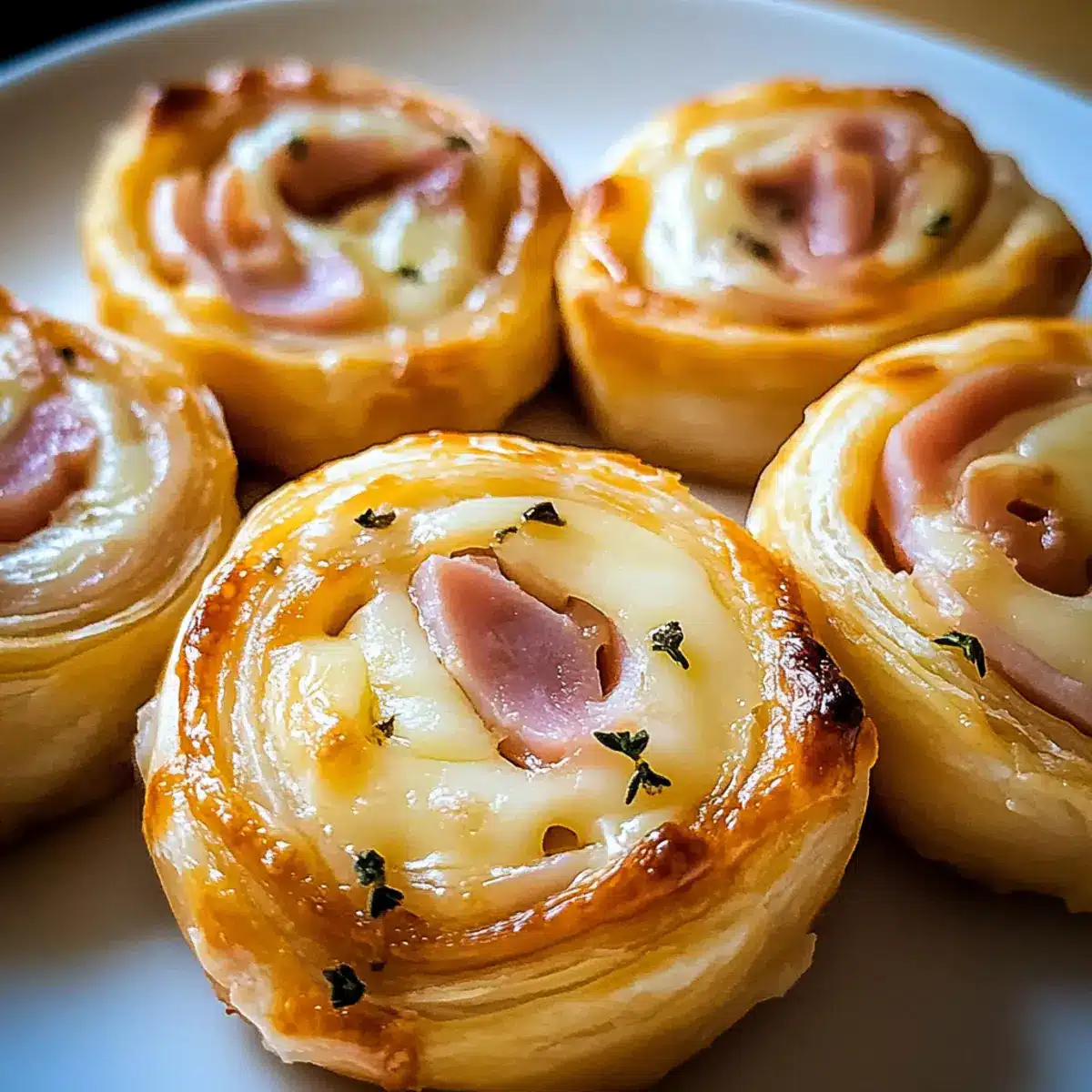 Easy Ham and Cheese Pinwheels
