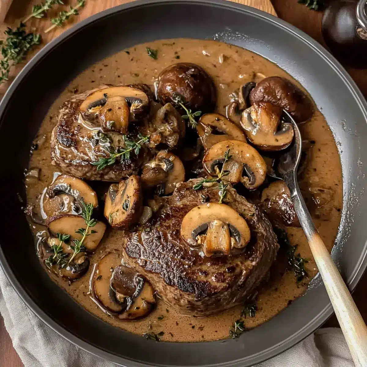 Creamy Steak Marsala Recipe