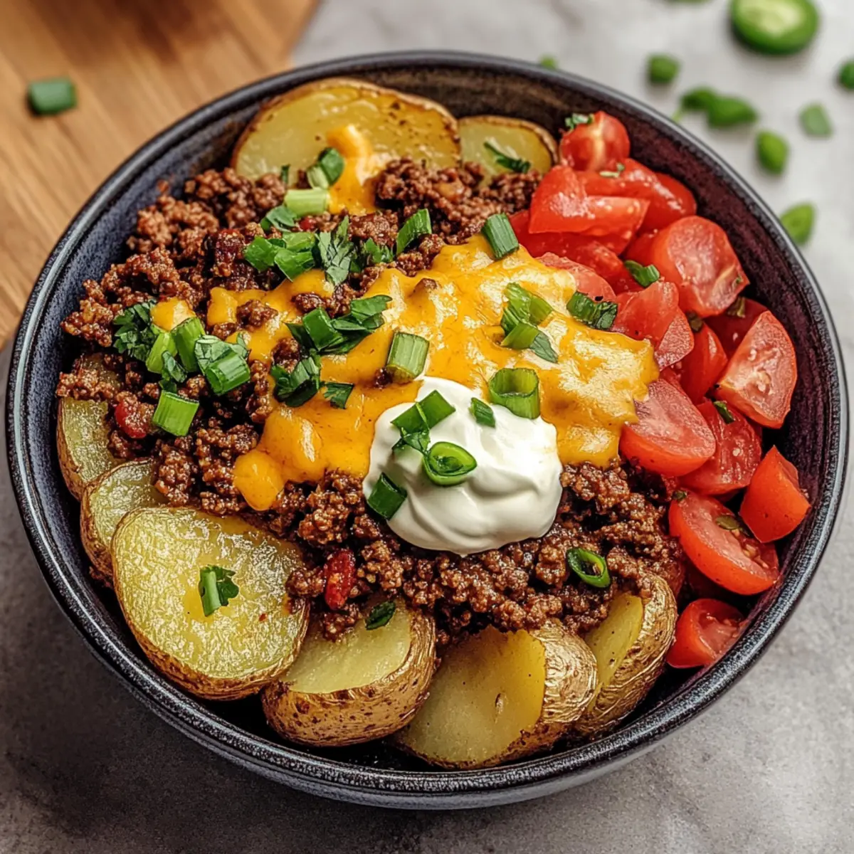 Loaded Fiesta Potato Bowls