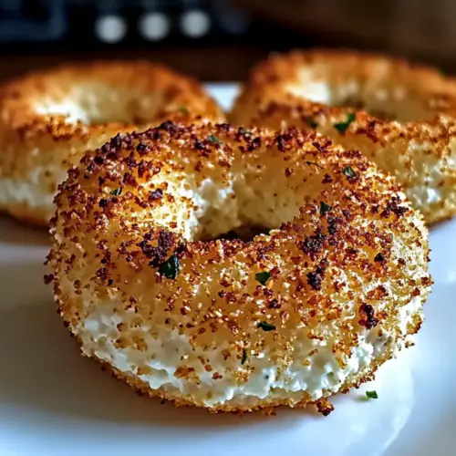 Garlic Parmesan Cottage Cheese Bagels