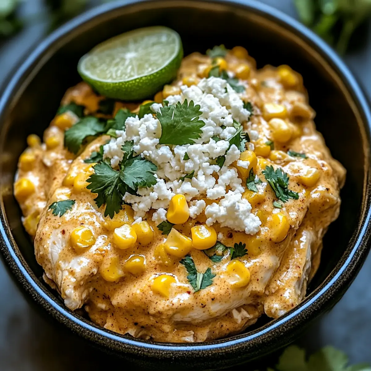 Slow Cooker Street Corn Chicken