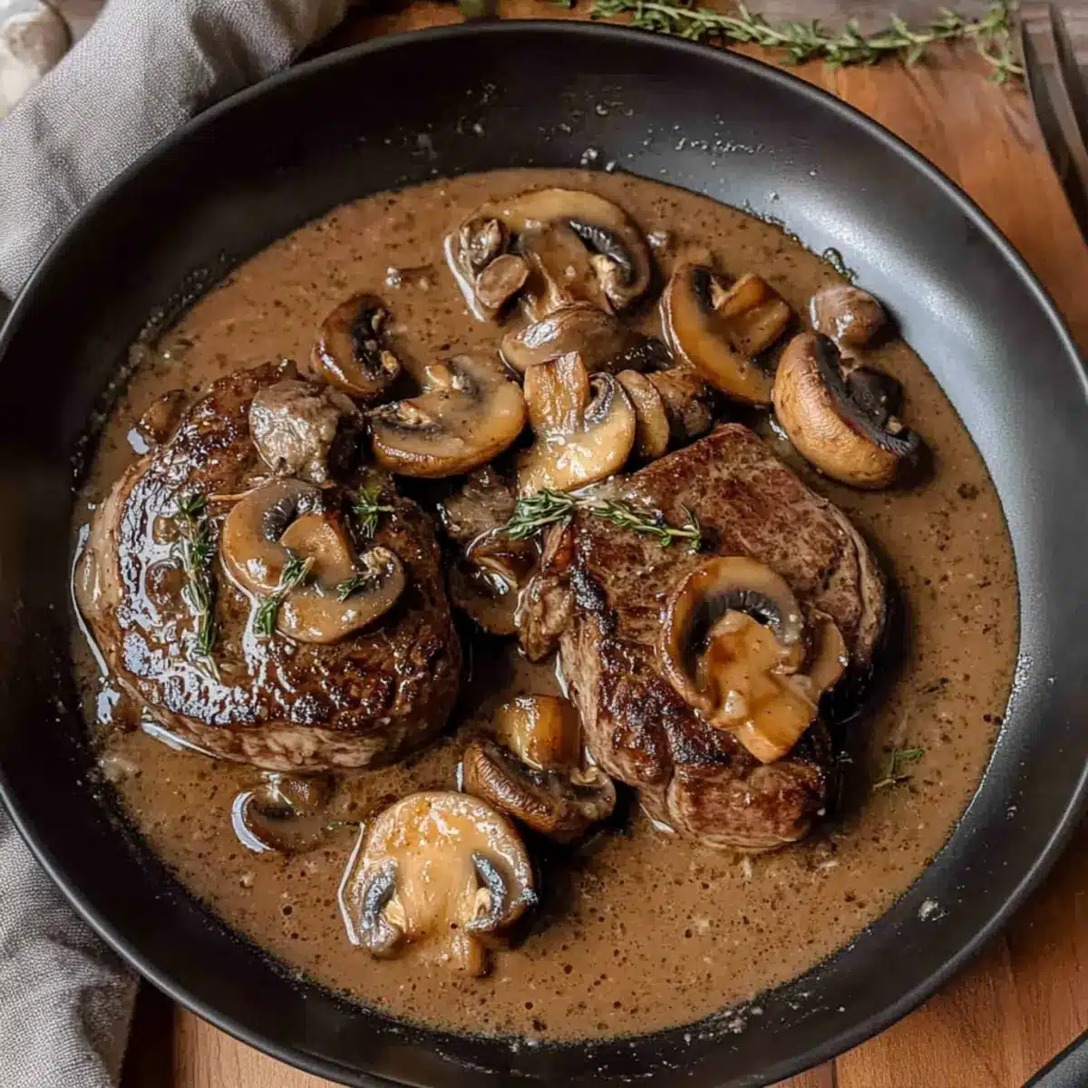 Creamy Steak Marsala Recipe