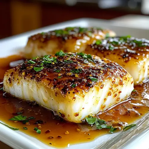 Baked Honey Marinade Cod