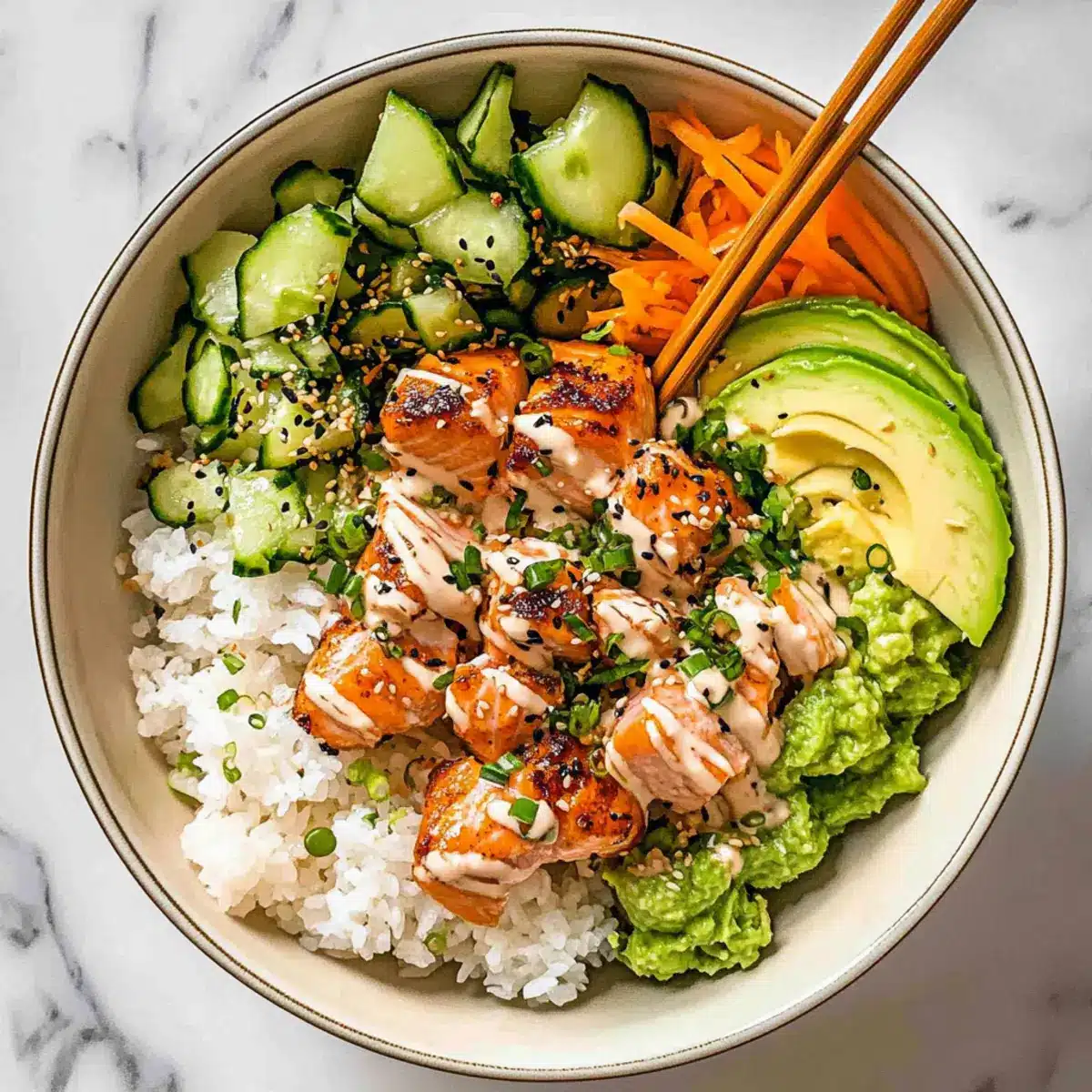 Crispy Salmon Bowls Recip