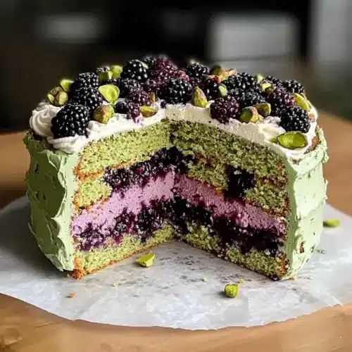 Pistachio and Blackberry Olive Oil Cak