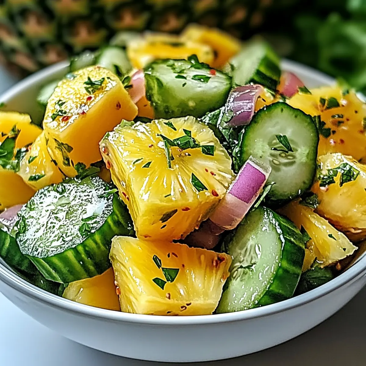 Pineapple Cucumber Salad