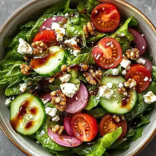 Spring Mix Salad with Balsamic Honey Dressing
