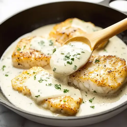 Creamy Lemon Parmesan Cod
