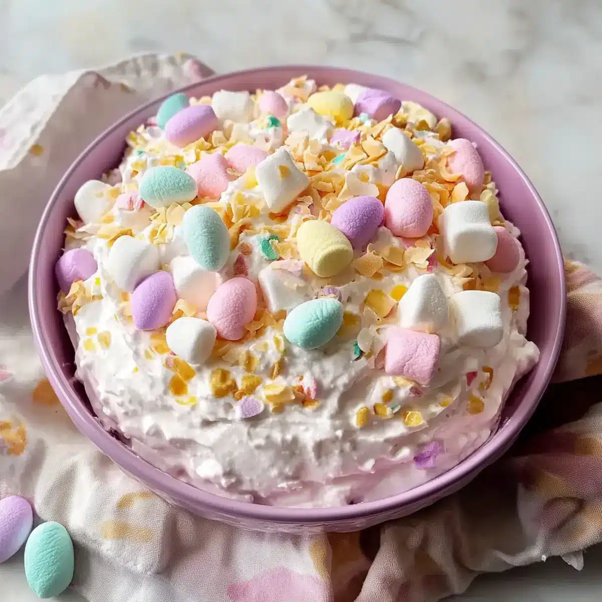 Marshmallow Easter Fluff Salad