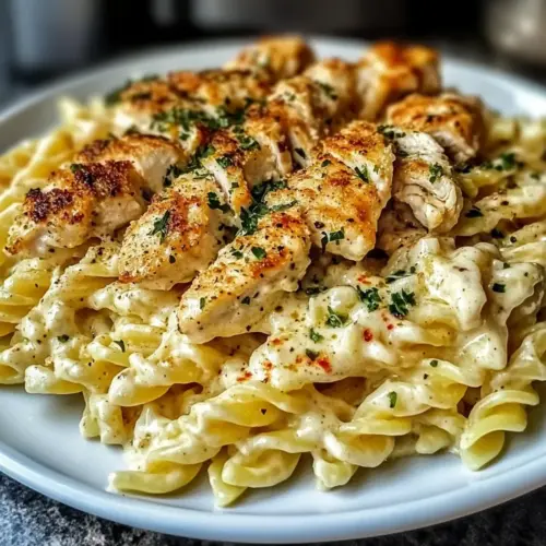 Creamy Chicken Garlic Parmesan Pasta