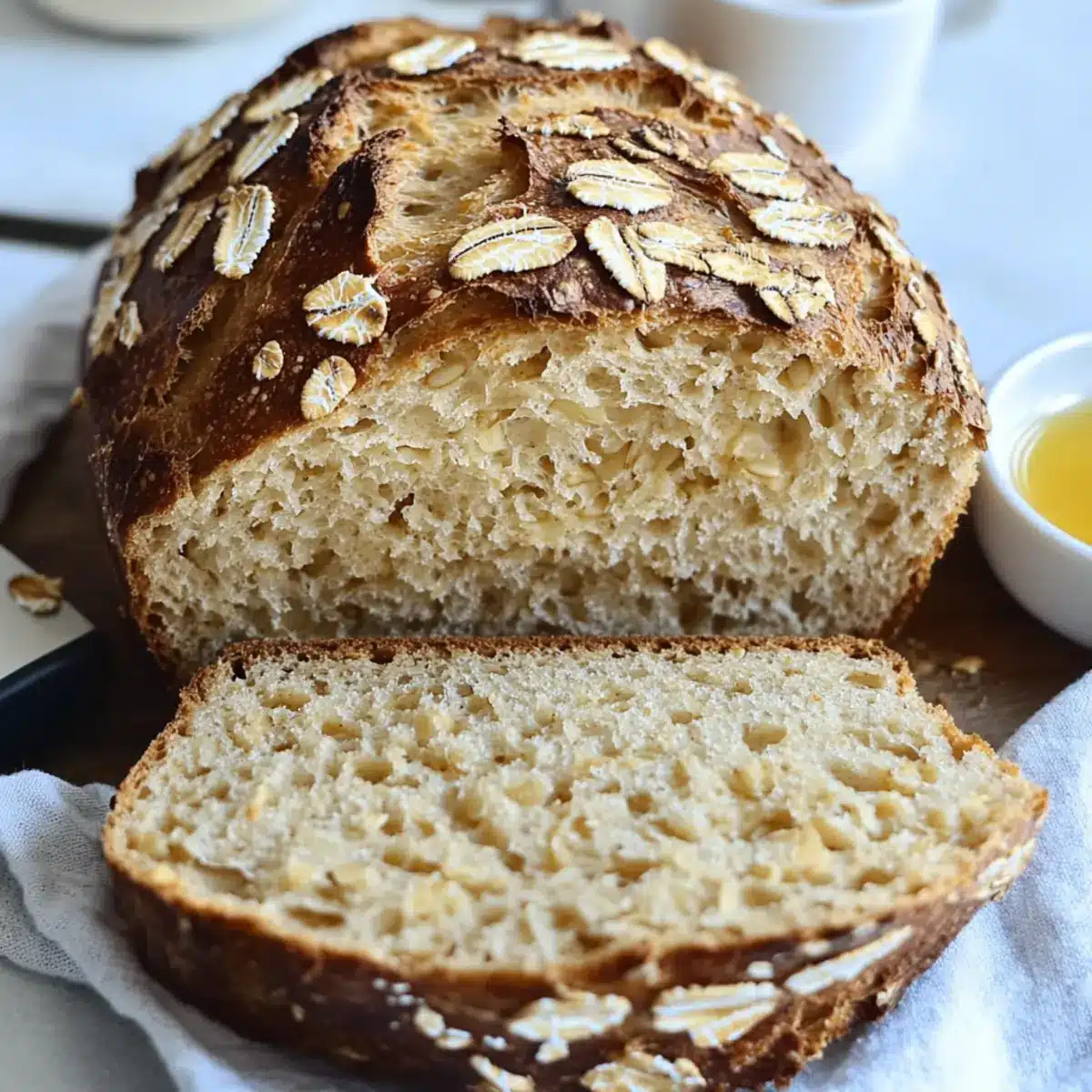 Honey Oat Sourdough Bread