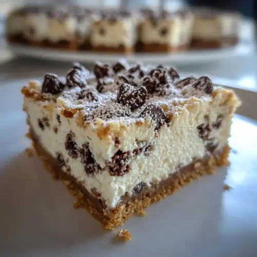 Cannoli Cheesecake Bars
