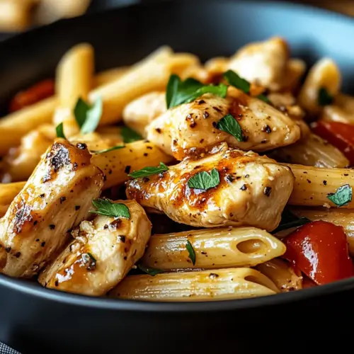 Honey Pepper Chicken Panini Pasta