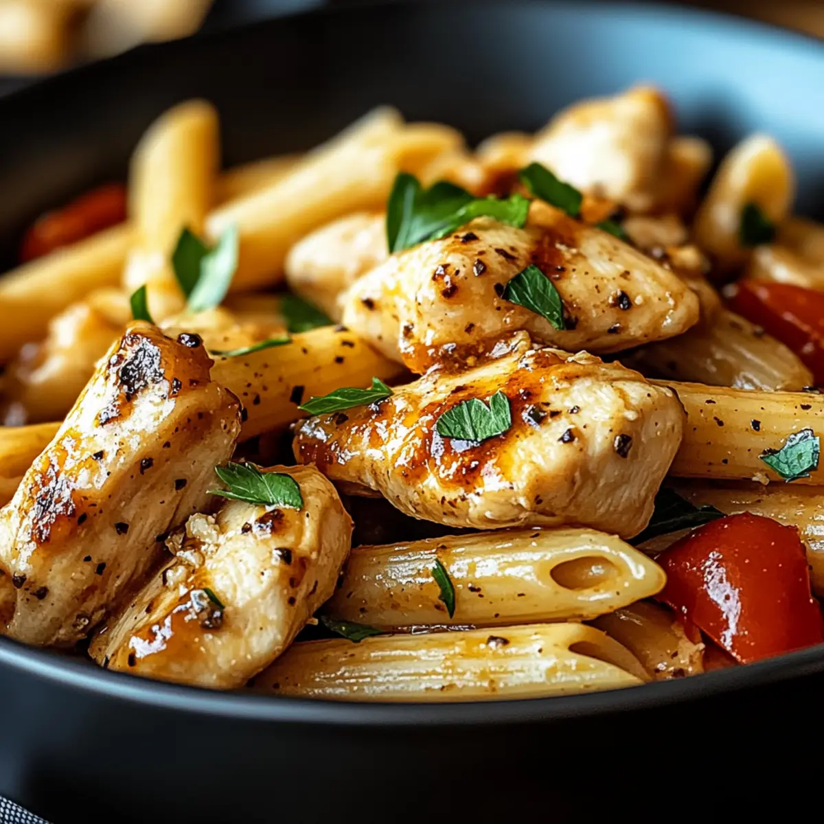 Honey Pepper Chicken Panini Pasta