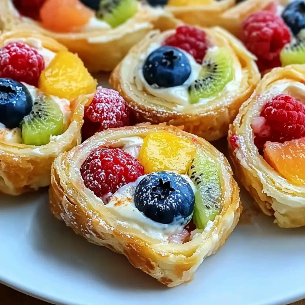 Cheesecake Fruit Salad Roll Ups