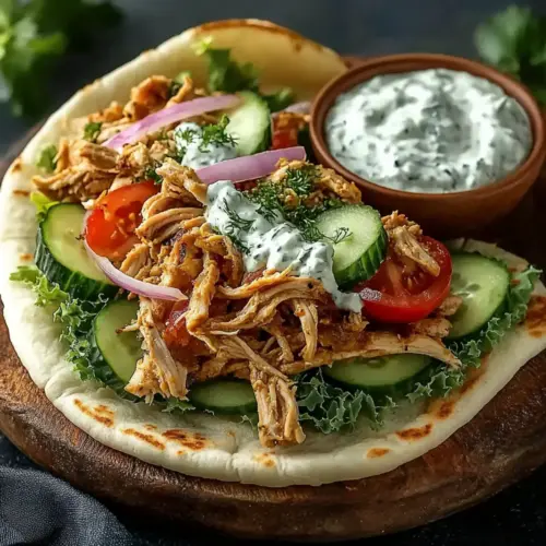 Slow Cooker Chicken Gyros