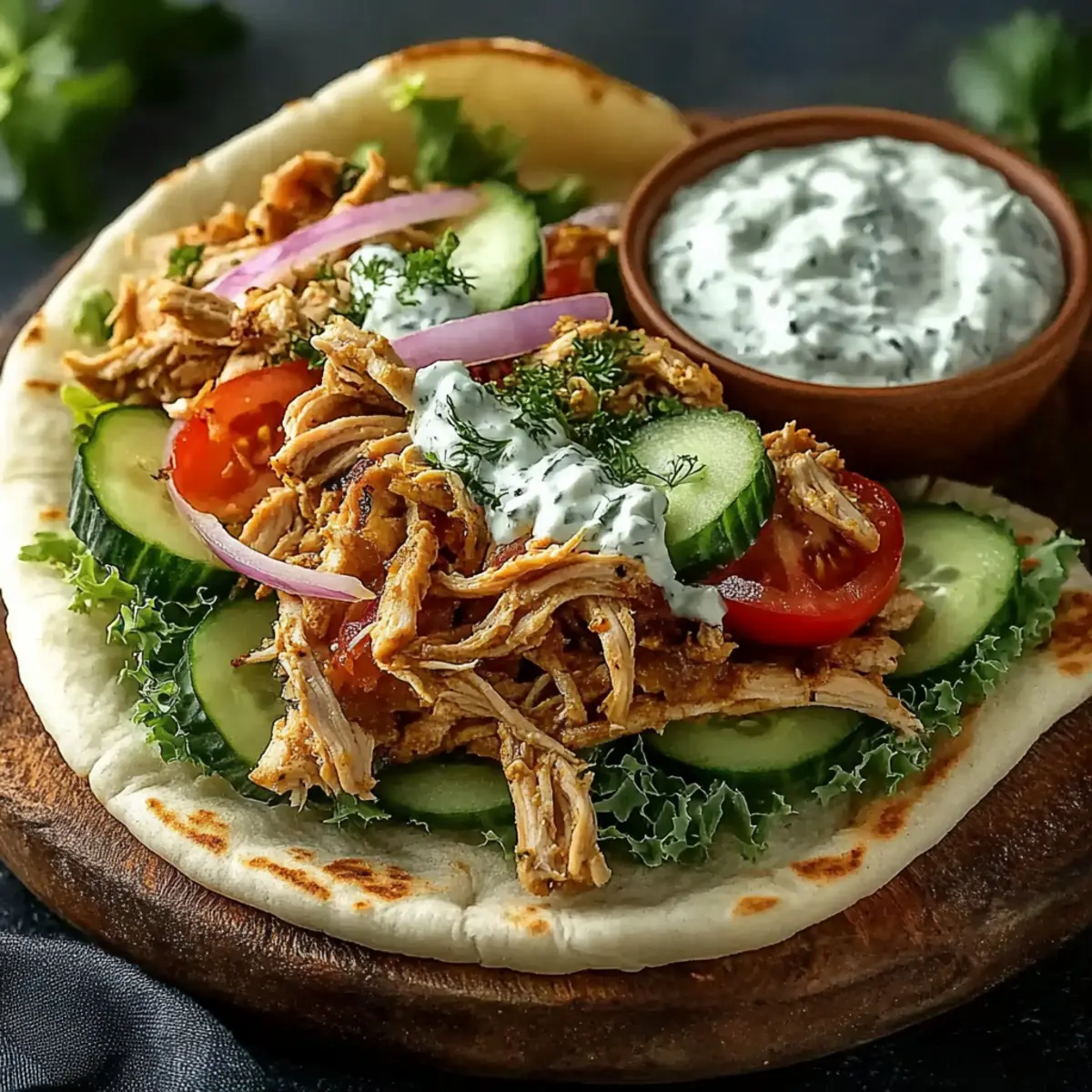 Slow Cooker Chicken Gyros