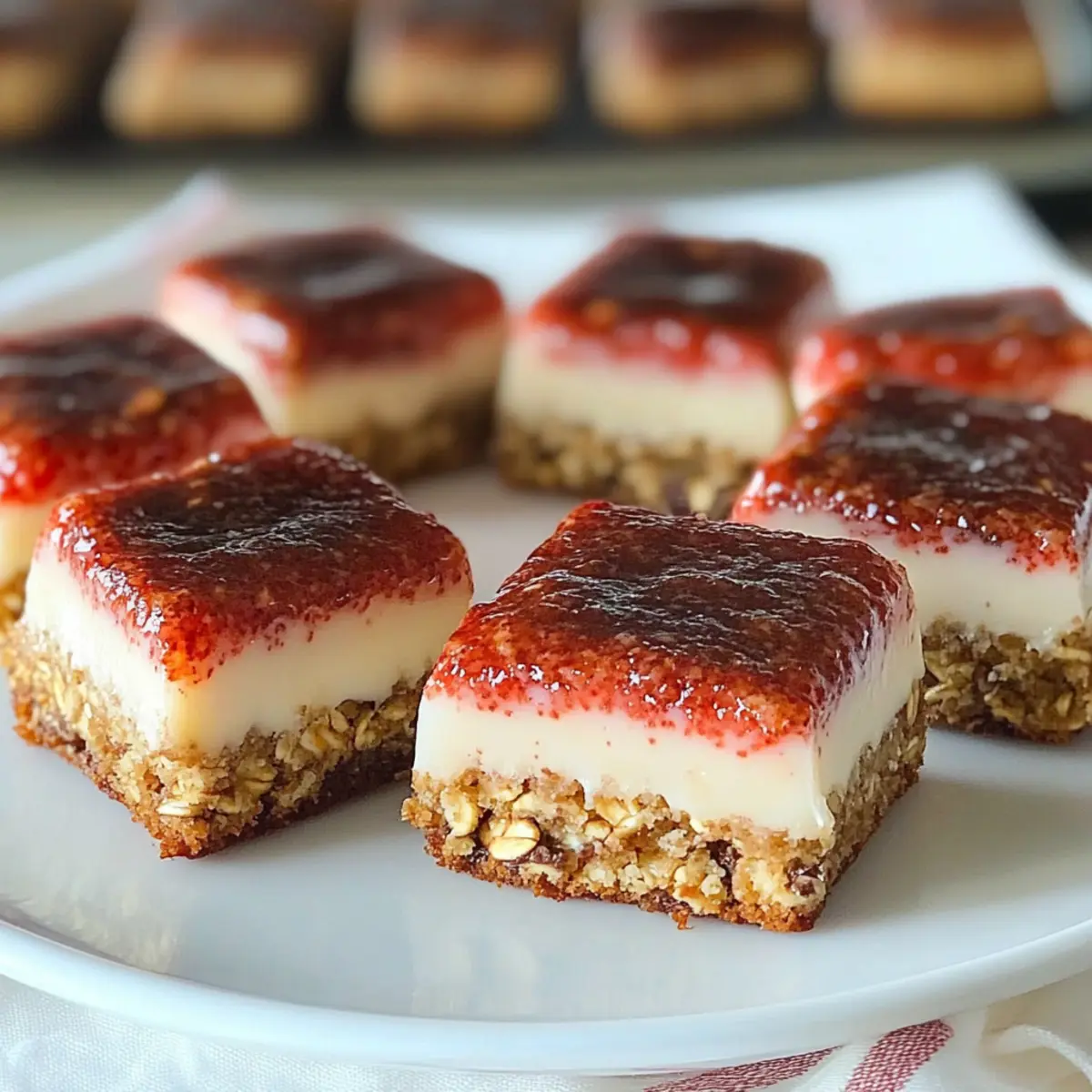 No-Bake Strawberry Cheesecake Bars