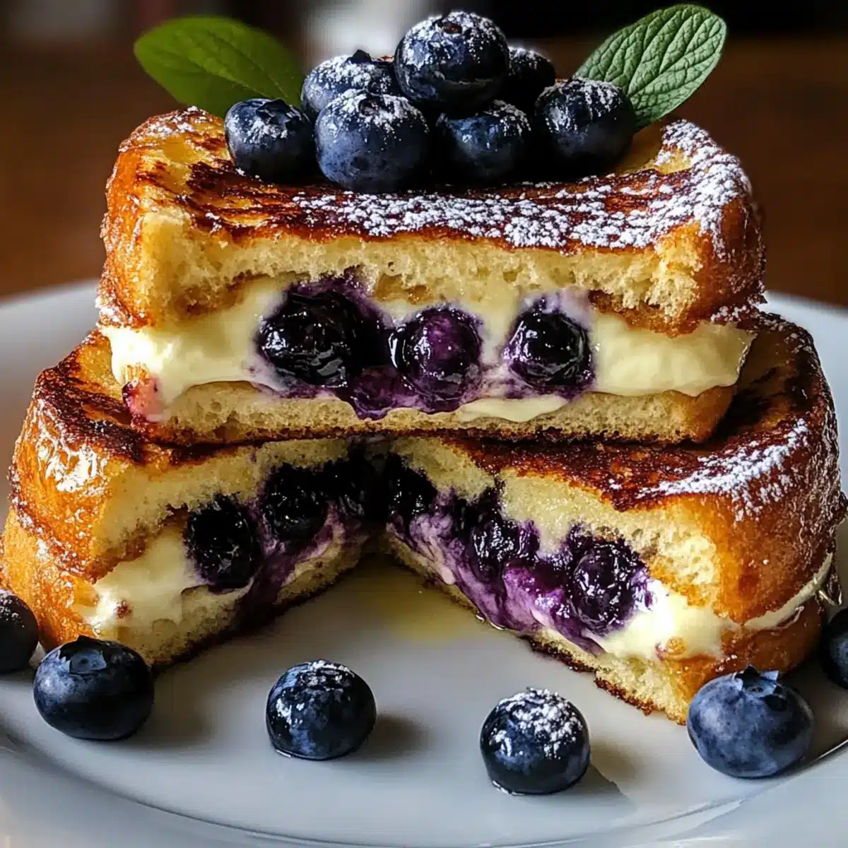 Blueberry Cheesecake Stuffed French Toast