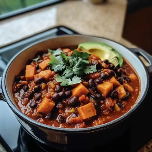 weet Potato & Black Bean Vegetarian Chili