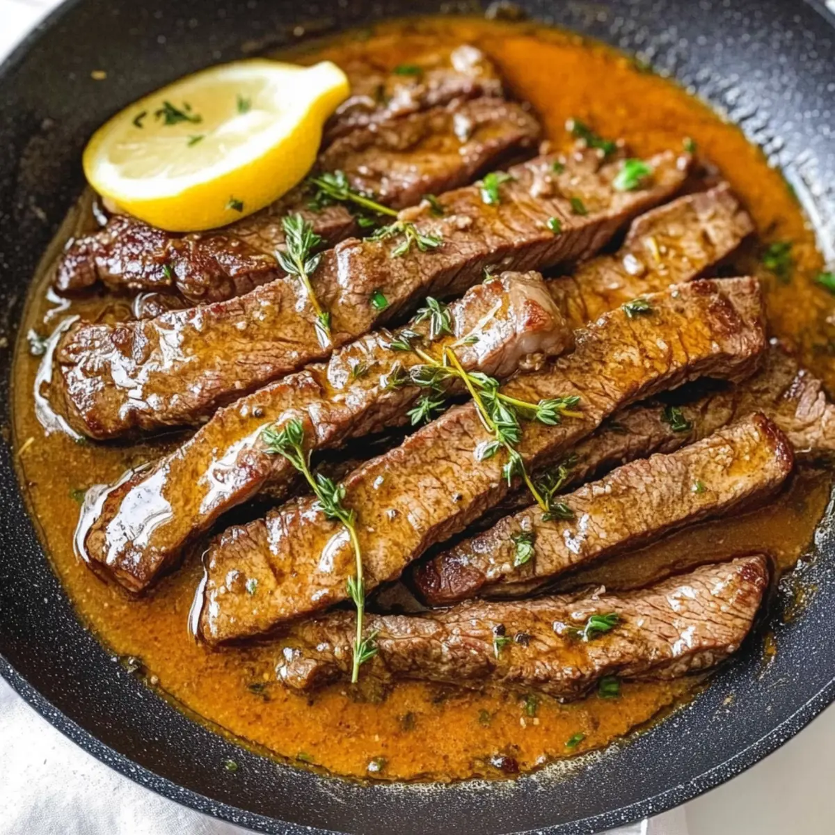 Pan-Seared Steak in Butter Sauce