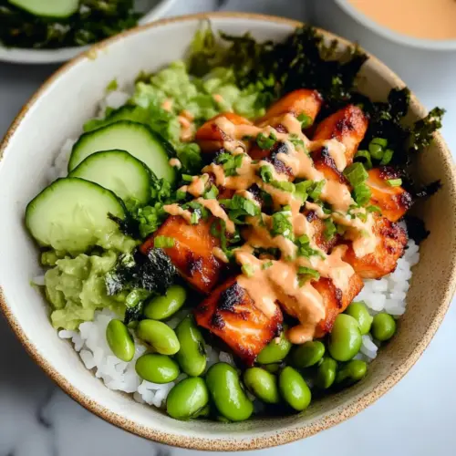 Spicy Salmon Sushi Rice Bowl