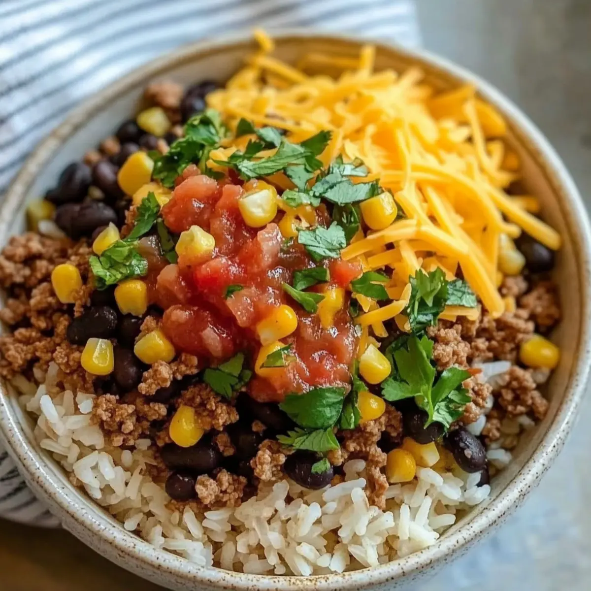 Ground Beef Burrito Bowl