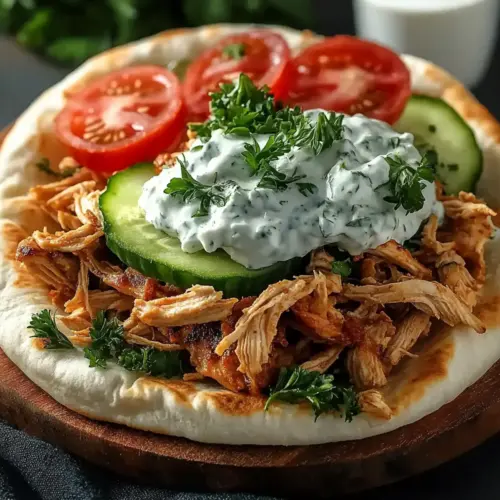 Slow Cooker Chicken Gyros