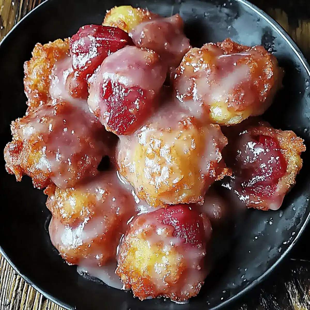 Rhubarb Fritters