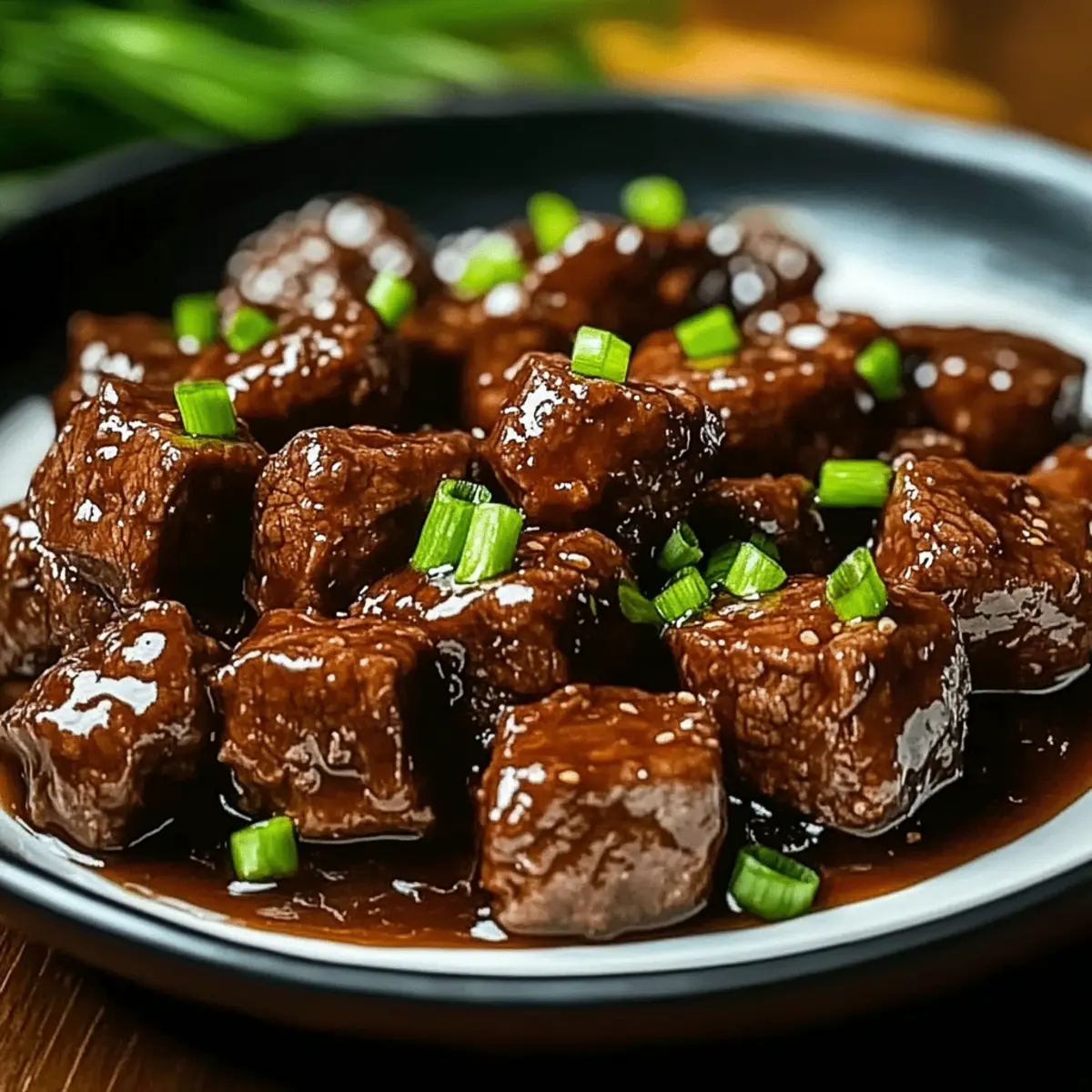 Honey Garlic Beef Cubes