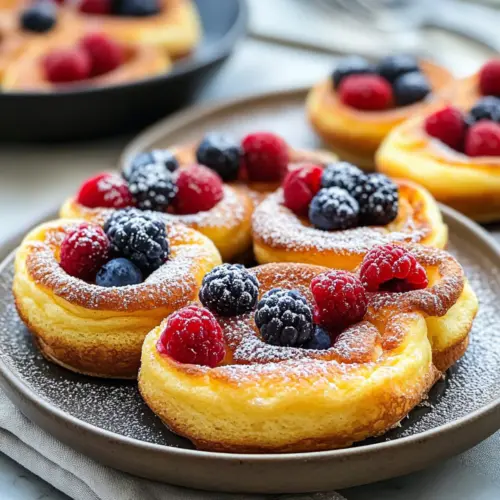 Mini Dutch Baby Pancakes