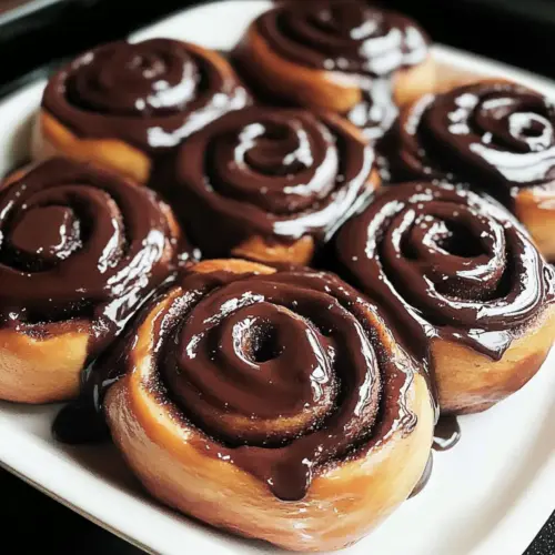 Soft chocolate Cinnamon Rolls